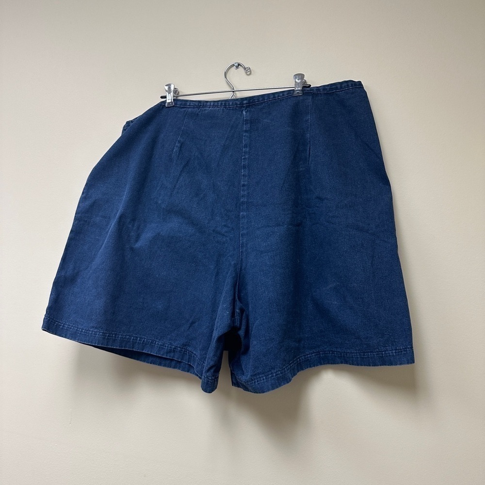 Denim plus size mini skort - Picture 4 of 10